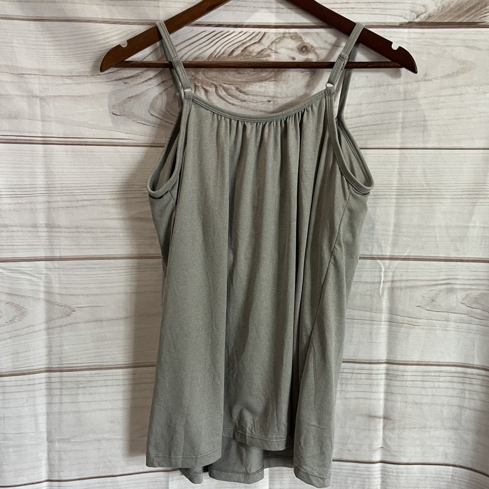 32 Degrees Cool Women's Gray Relaxed Built in Bra Camisole Tank Top Medium - Picture 2 of 4